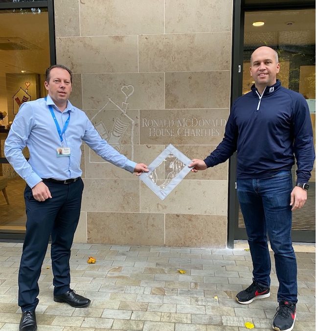 Kapok 88 donates lift hygiene covers to the Ronald McDonald Houses Charity